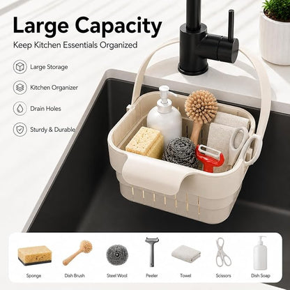 Foldable Sink Drain Basket, Hang Collapsible, Colander - Image 3