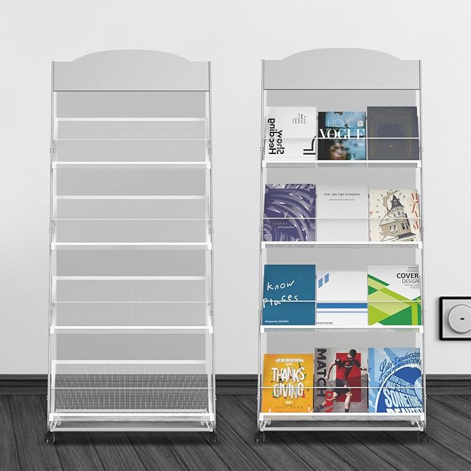 Floor-Standing Magazine Rack 4-Layer - Image 9