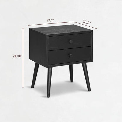 NTC Lux Nightstand with 2 Drawers, Featuring Adaptable Design, 150 lbs Load - Image 2