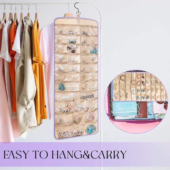 2 Pack Hanging Jewelry Organizer Storage - Image 6