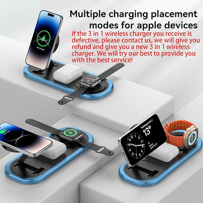 3 in 1 Fast Wireless Charger Stand - Image 4