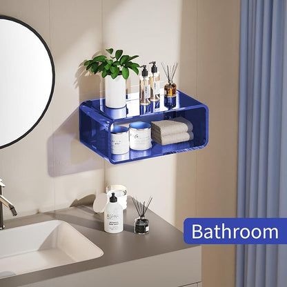 Acrylic Floating Nightstand, Bedside Table, Nightstand Shelf Wall Mounted - Image 6