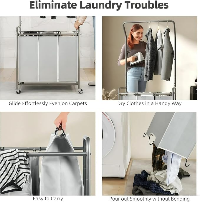 ROMOON Laundry Sorter Hamper - Image 6