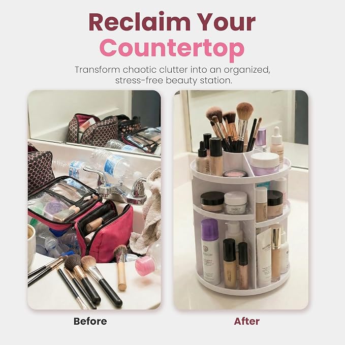 Masirs 360 Rotating Makeup Organizer - Image 5