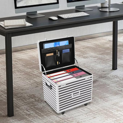 Rolling Cart for Teachers, Rolling File Cart - Image 3