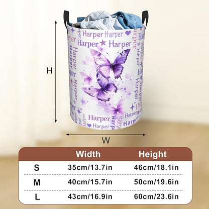 Custom Name Laundry Hamper, Personalized Laundry Baskets - Image 3