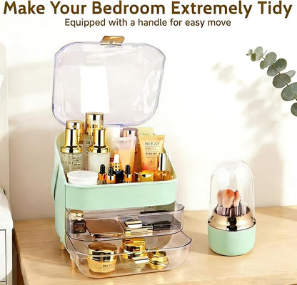 Makeup Organizer with Drawers-Cosmetic Display Case - Image 6
