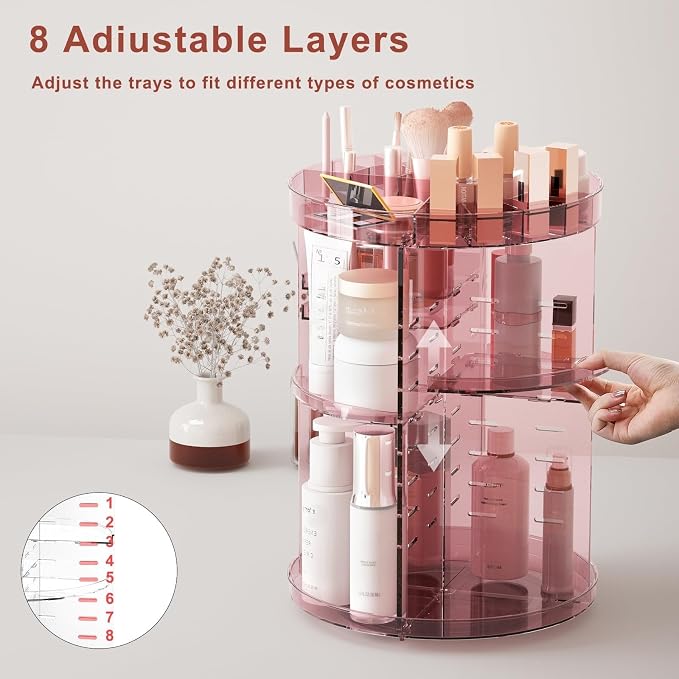 360 Rotating Makeup Organizer - Image 3