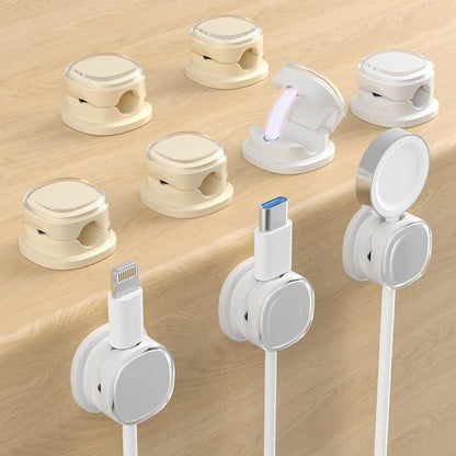 Magnetic Cable Clips, Adjustable Cord Holder Management, Adhesive Wire Keeper by COOCAT
