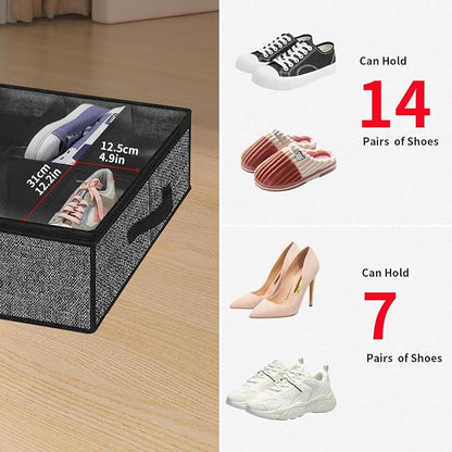 Onlyeasy 2 Pack Under Bed Shoe Storage Organizers - Image 8