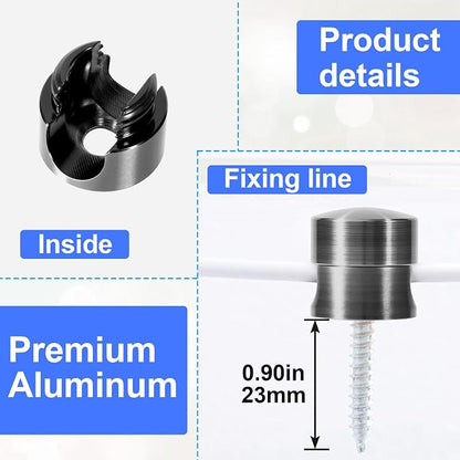 6 Sets Charger Holders for Cords, Adhesive Metal Cord Clips, Cable Management - Image 3