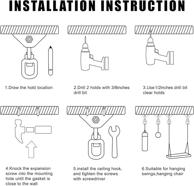 Heavy Duty Swing Hangers for Wooden Sets 2000 LB Capacity Hammock Hanger 360 - Image 7