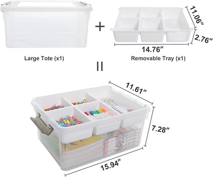 Citylife 17 QT Plastic Storage Box - Image 2