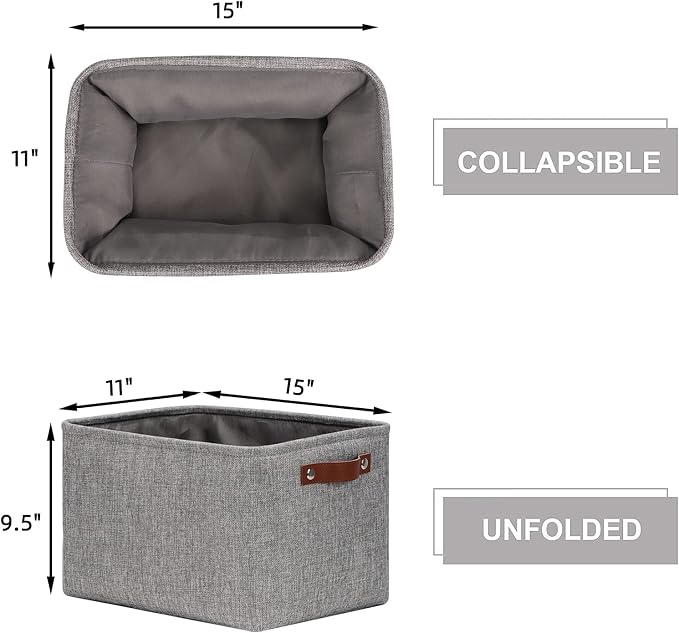 HNZIGE Storage Basket Bins Large Collapsible Storage baskets - Image 5