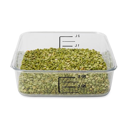 Rubbermaid Commercial Products, Space Saving Square Food Storage Container - Image 3