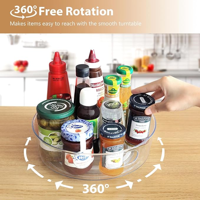 GUZON 3 Pack Lazy Susan Organizer - Image 2