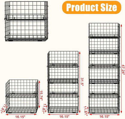 JKsmart 6-Tier XXL Stackable Wire Basket, Snack Organizer - Image 4