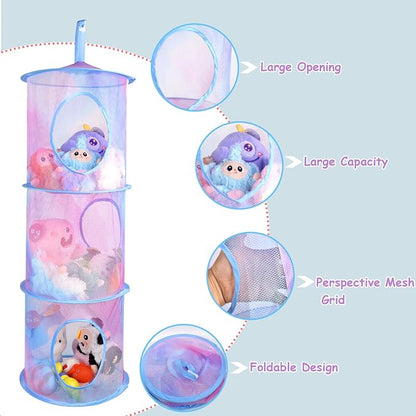 ChezMax Hanging Mesh Stuffed Animal Storage - Image 5