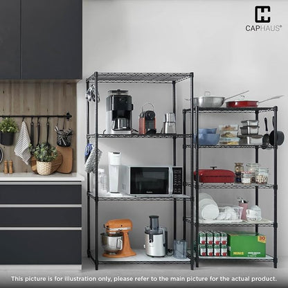 CAPHAUS NSF Commercial Grade Wire Shelving w/Wheels, Leveling Feet & Liners - Image 8