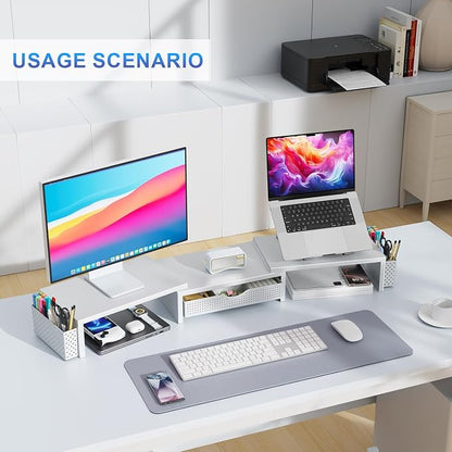 gianotter Dual Monitor Stand Riser, Desk Organizer - Image 5