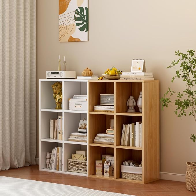 6-Cube Storage Shelf Bookcase - Image 6