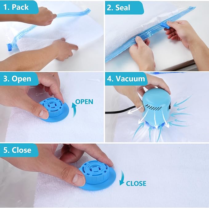 Electric Air Pump for Vacuum Storage Bag, Vacuum Seal Bags for Clothing Pump - Image 7