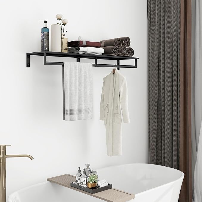 Audmore Wall Mounted Clothes Rack Closet Rod - Image 3