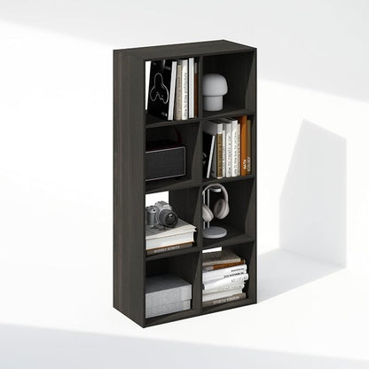 Furinno PELLI Book Shelf, 8-Cube Bookshelf, Horizontal Cube Storage Organizer - Image 5