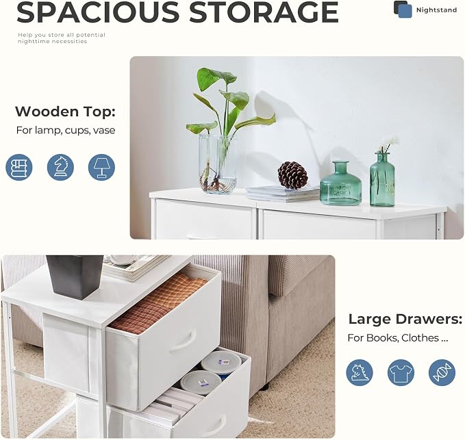 DUMOS Nightstand Small Dresser - Image 4