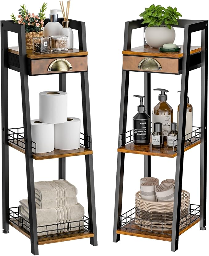 keomaisyto 3-Tier Narrow Bathroom Shelves by keomaisyto