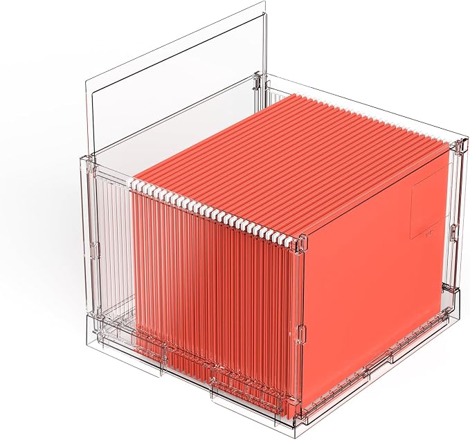 UMAIL File Box, Hanging File Organizer, Portable Storage Bins by Unknown