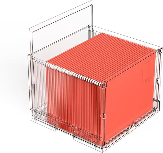 UMAIL File Box, Hanging File Organizer, Portable Storage Bins by Unknown