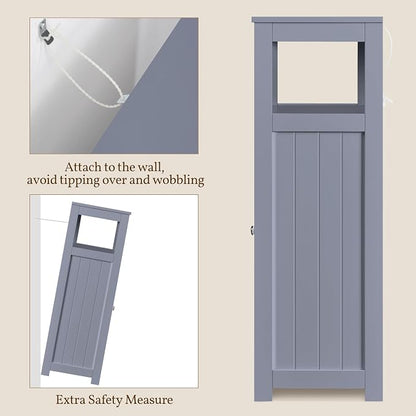 Yaheetech Bathroom Storage Cabinet, Wooden Bathroom Floor Cabinet - Image 6