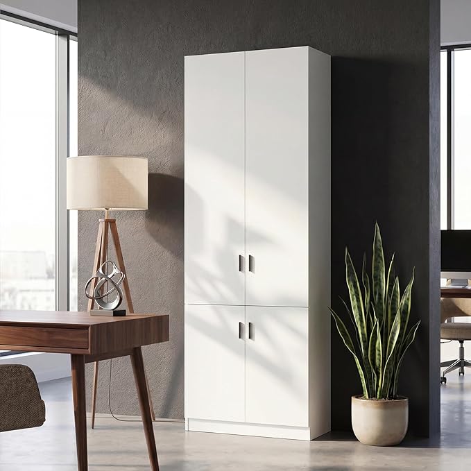 94.5" Extra Tall Wood Storage Cabinet, Office Cabinet by ROMSHINE