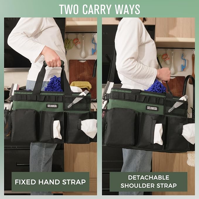 SCAVATA Wearable Cleaning Caddy Bag, Cleaning Caddy Supplies Organizer - Image 6