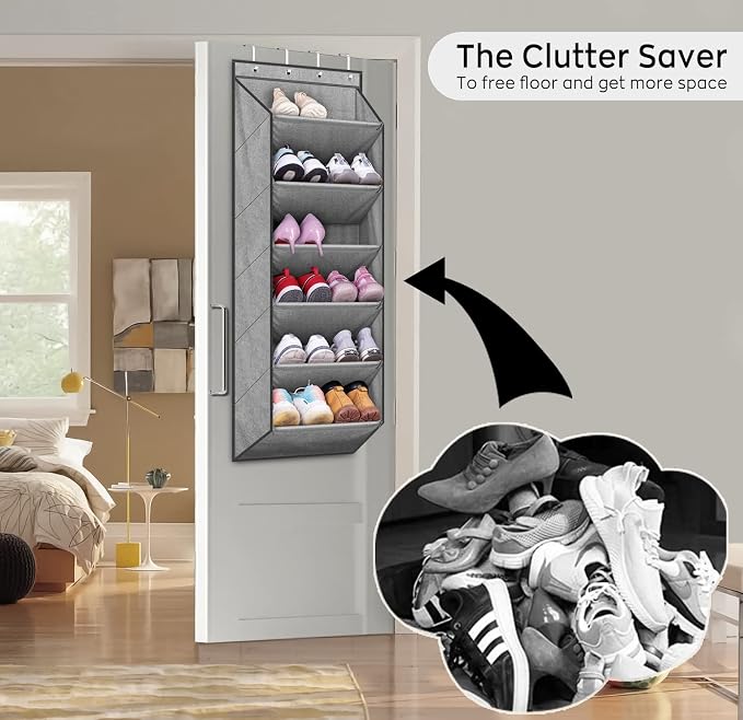 SLEEPING LAMB Over The Door Shoe Organizer - Image 6
