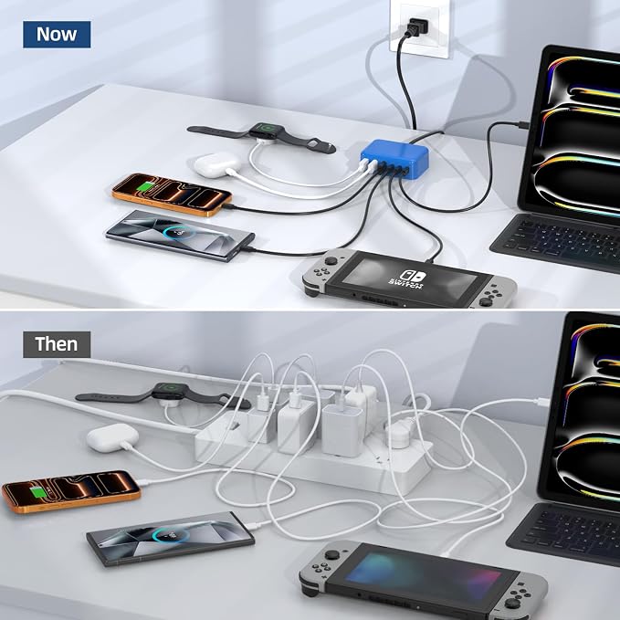 6 in 1 USB Charger, 50% Smaller Charging Station - Image 8