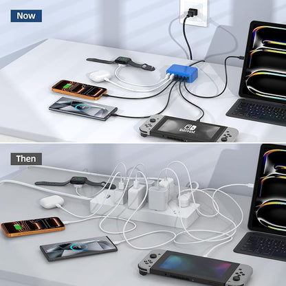 6 in 1 USB Charger, 50% Smaller Charging Station - Image 8