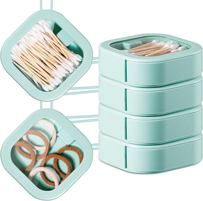 Kathfly 4 Pcs Hair Tie Organizer, Portable Hair Accessories Organizer Travel by Kathfly