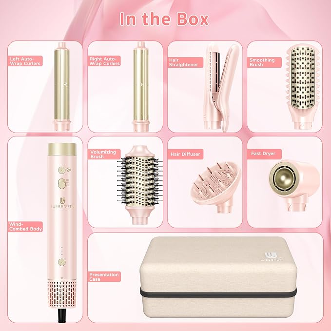 Hair Dryer Brush 8-in-1 Dual Voltage Hot Air Styler – Fast-Drying 110, 000 RPM - Image 9
