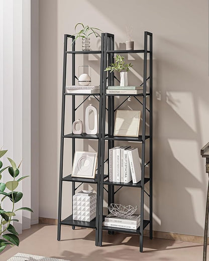 Hzuaneri Ladder Shelf, Freestanding Corner Storage Shelf | Bookcase - Image 6