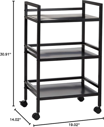 Amazon Basics 3-Tier Metal Rolling Cart - Image 8