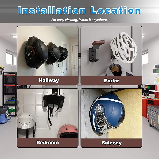 Motorcycle Helmet Holder Wall Mount - Image 6