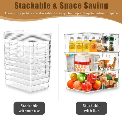 12 Pack Clear Storage Bins - Image 3