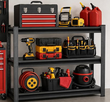Garage Shelving, Heavy Duty Storage Shelves, Adjustable Boltless Units | Metal - Image 8