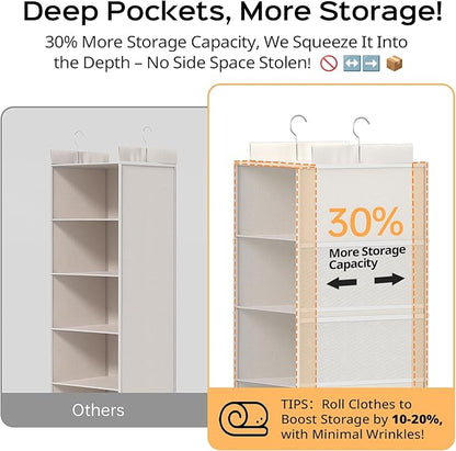 Extra Deep Hanging Closet Organizer - Image 3
