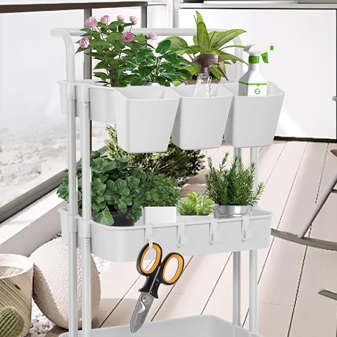 5 Pack Hanging Cup Holders, Space Saving Hanging Storage Basket Pencil Holder - Image 6
