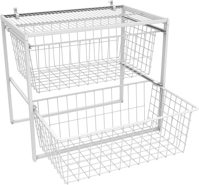 ClosetMaid Wire Basket 2 Drawer Organizer Unit by Unknown
