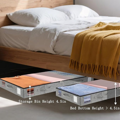 combocube 2 Pack Under Bed Storage Containers, 4.5" Low Profile Underbed - Image 6