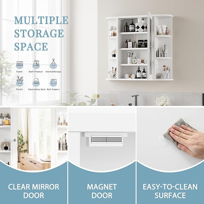 Shintenchi Bathroom Medicine Cabinet - Image 6